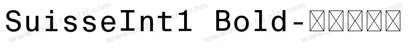 SuisseInt1 Bold字体转换